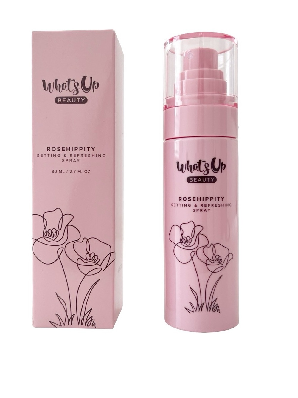 What's Up Beauty Rosehippity Setting & Refreshing Spray Natural Finish NIB